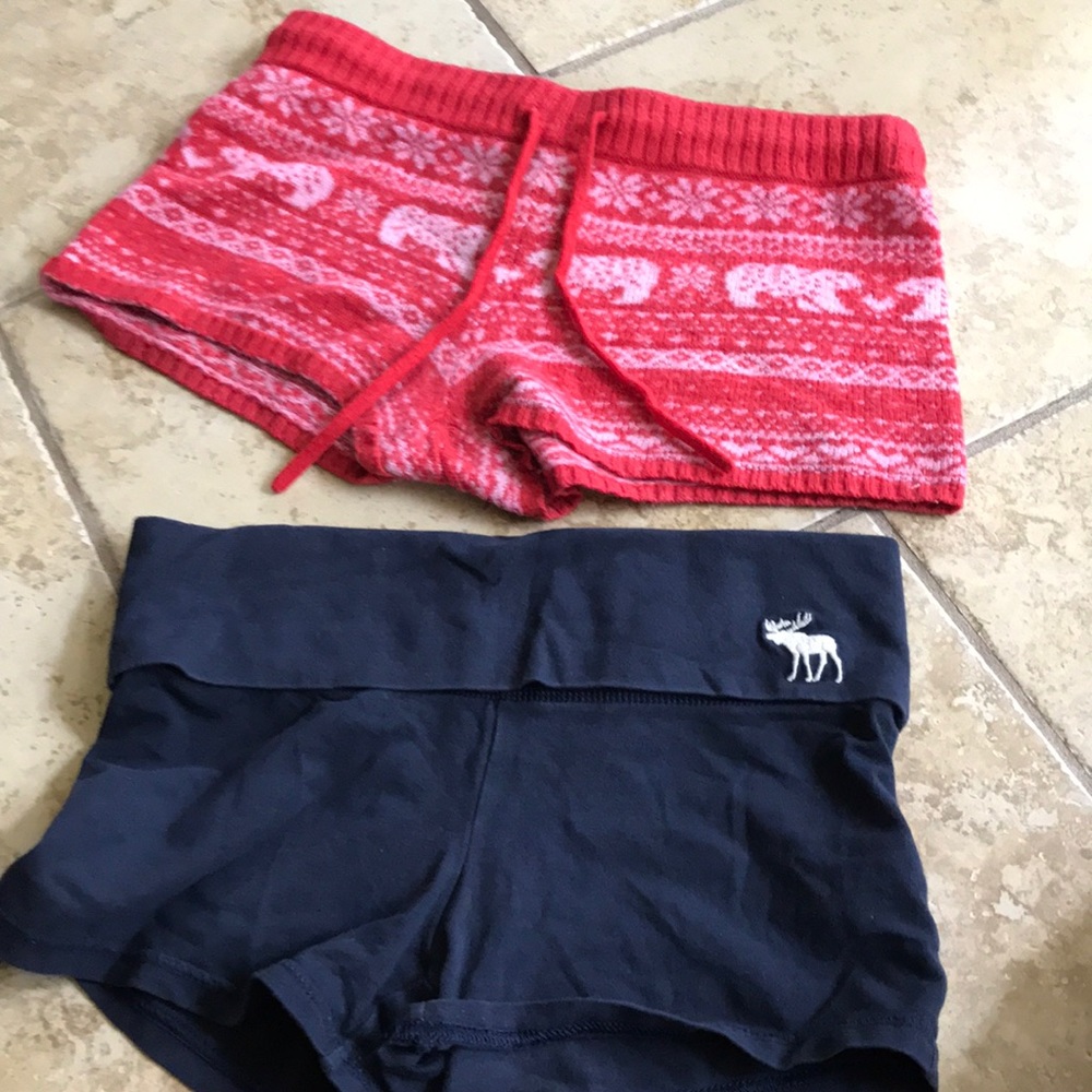 Aerie and Abercrombie pajama shorts